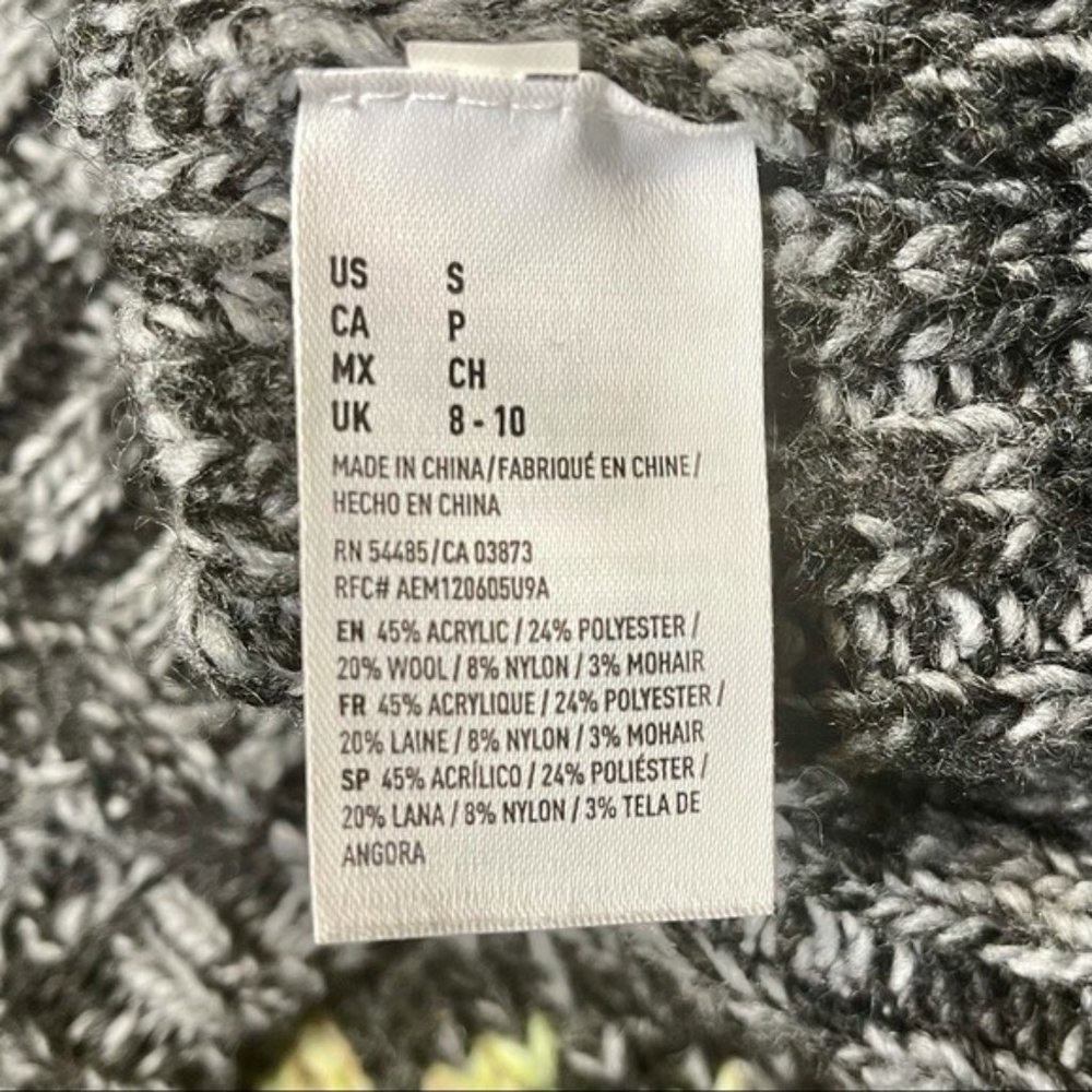 American Eagle Rainbow Fair Isle Nordic Jegging Holiday Sweater Small - Picture 10 of 11